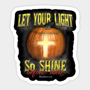 Let Your Light Shine on Halloween Sticker